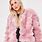 Girls Pink Fur Coat