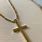 Gold Christian Cross Necklace