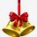 Gold Christmas Bells Clip Art