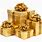 Gold Colored Gift Box