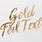 Gold Foil Font