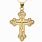 Gold Orthodox Cross Necklace