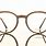 Gold and Wood Eyeglasses