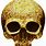 Golden Skull PNG