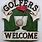 Golf Welcome Sign