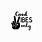 Good Vibes Only Peace Sign SVG Free