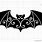 Gothic Bat Stencil