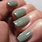Gray Green Nails