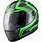 Green Motorcycle Helmet