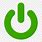 Green Power Button Icon