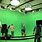 Green Screen On Wall in Studio
