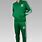 Green and White Adidas Tracksuit