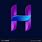 H Logo Purple Design