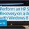 HP PC System Recovery Windows 10