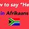 Hallo iPhone Afrikaans