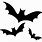 Halloween Bat Outline Clip Art