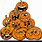 Halloween Cartoon Characters Pumpkin