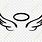 Halo Angel Wings Free SVG