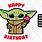 Happy Birthday Baby Yoda Clip Art