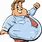 Happy Fat Man Cartoon