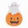 Happy Halloween Pumpkin and Ghost