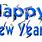 Happy New Year Graphic Blue
