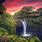 Hawaii Waterfall Background