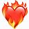 Heart On Fire Apple Emoji