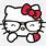 Hello Kitty Nerd Clip Art