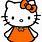 Hello Kitty Orange Clothes