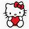 Hello Kitty Valentine Stickers