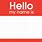 Hello My Name Is Stickers Template