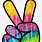 Hippie Peace Sign Hand SVG