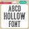 Hollow Fonts