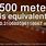 How Long Is 500 Meters