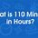 How Many Hours Is 110 Minutes