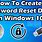 How to Create a Password Reset Disk