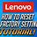 How to Factory Reset Lenovo Laptop