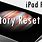 How to Hard Reset iPad