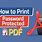 How to Protect PDF with Password