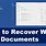 How to Recover a Word Document