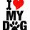 I Love My Dog SVG