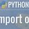 Import OS Python