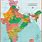 India Map with Scale