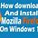Install Firefox for Windows 10