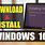 Install Windows 10 Download