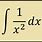 Integral 1 X 2 X