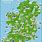 Ireland Map with Attractions
