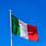 Italian Flag On Pole