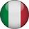 Italy Flag Button